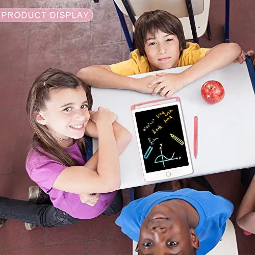 10 inch Colorful LCD Writing Tablet for Girls Gifts with Lock Function, Erasable Reusable Writing Pad, Doodle Board Drawing Tablet, Educational Girls Toys Gifts for 3-6 Year Old Girls Kids