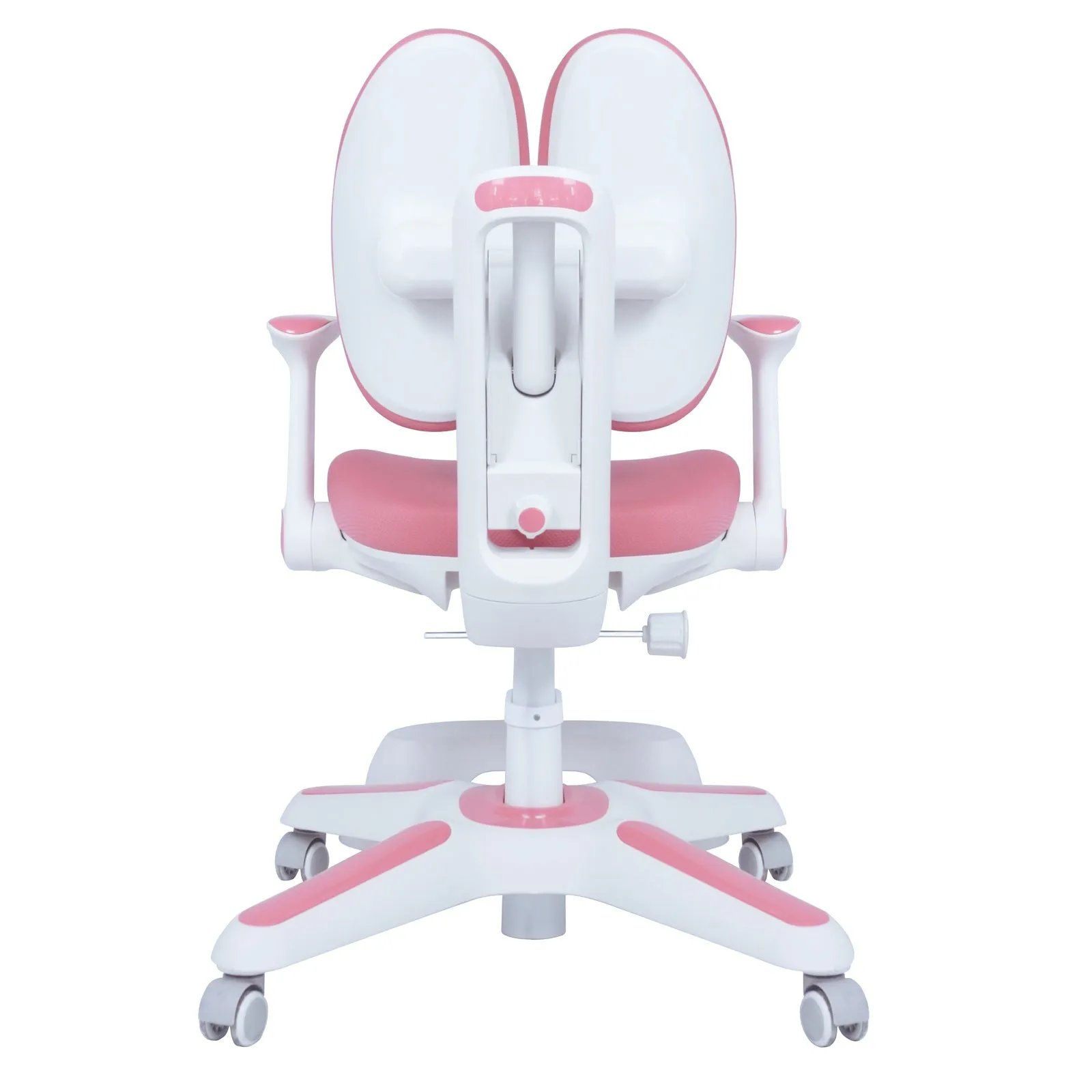 1x Ergonomic Study Chair for Kids - Height Adjustable - Pink