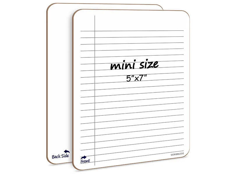 2 Pack Dry Erase College Ruled Notebook 5"x7"