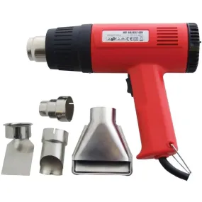 2000W Dual Temperature Hot Air Heat Gun   4 Nozzles 230V