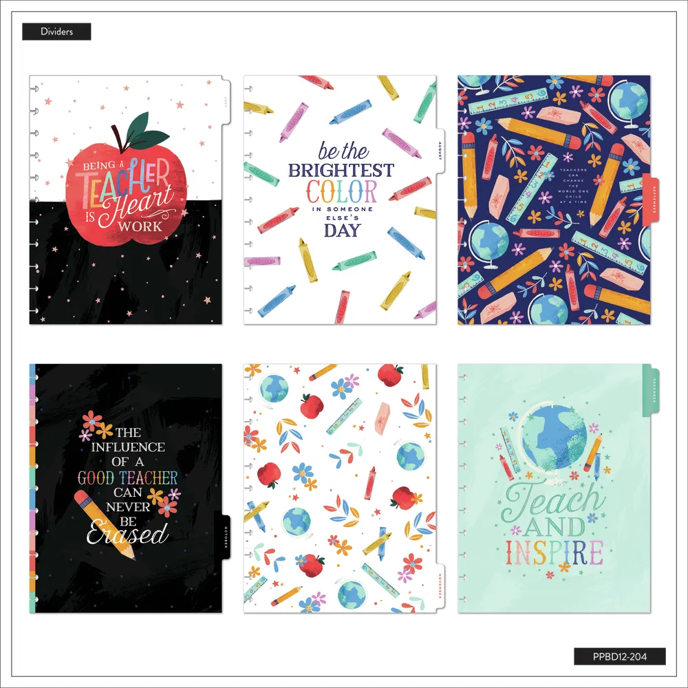 2024 Teach Love Inspire Teacher Happy Planner - Big Teacher Layout - 12 Months