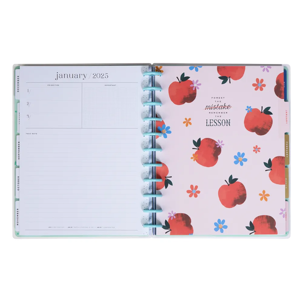2024 Teach Love Inspire Teacher Happy Planner - Big Teacher Layout - 12 Months