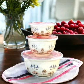 3 Pcs Air Tight Food Boxes (Round)