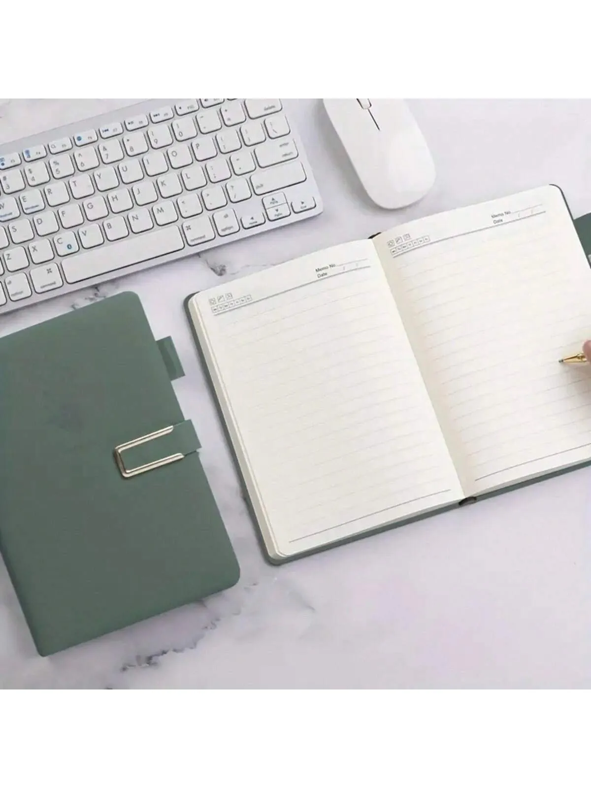 416-page Extra-thick A5 Pu Leather Business Notebook For Home, Office, Study Room