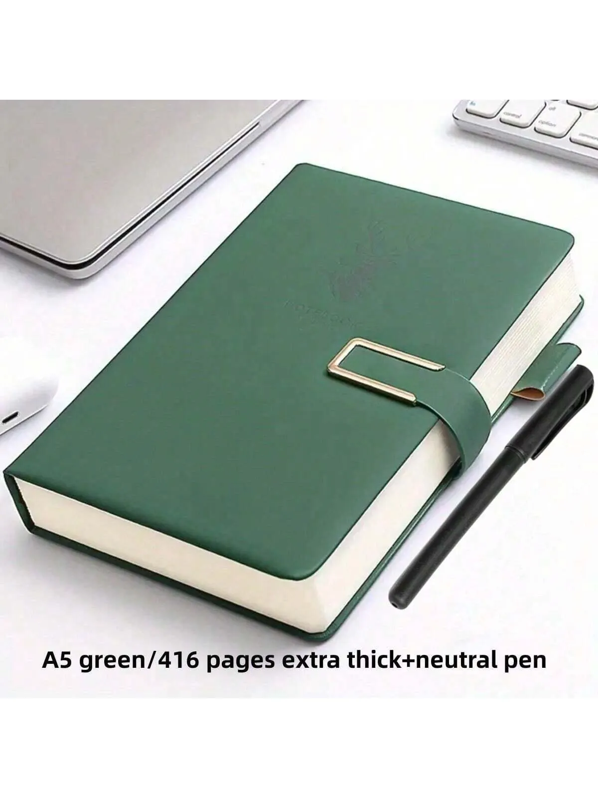 416-page Extra-thick A5 Pu Leather Business Notebook For Home, Office, Study Room