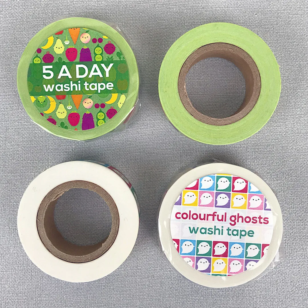 5 A Day Fruit & Vegetables Kawaii Washi Tape