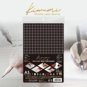 A5 Grid Kyoei Plastic Kawami PENCIL Board Bookmark Underlayment Tracing Writing Aid Pencil Board Pen Board | WMS-A5-BL