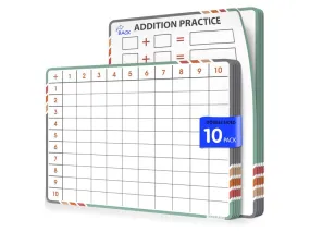 Addition Practice Flexic Sheet 9"x12" (10 pc)