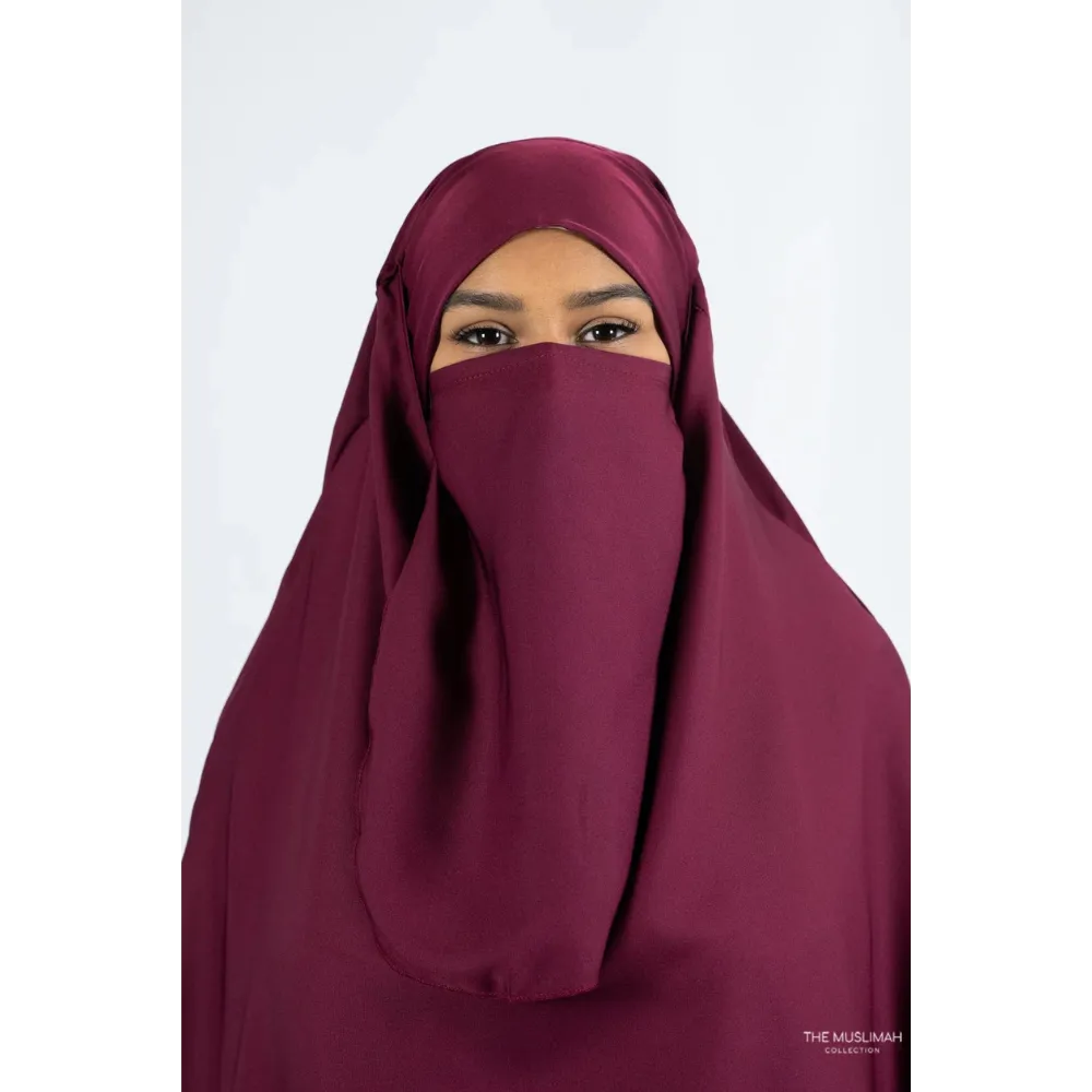 Aisha Two Piece Jilbaab - Maroon