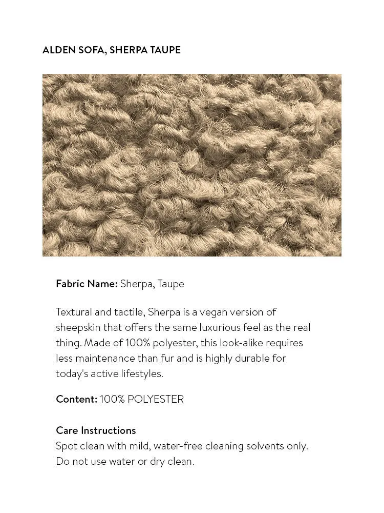 Alden Sofa - Sherpa Taupe