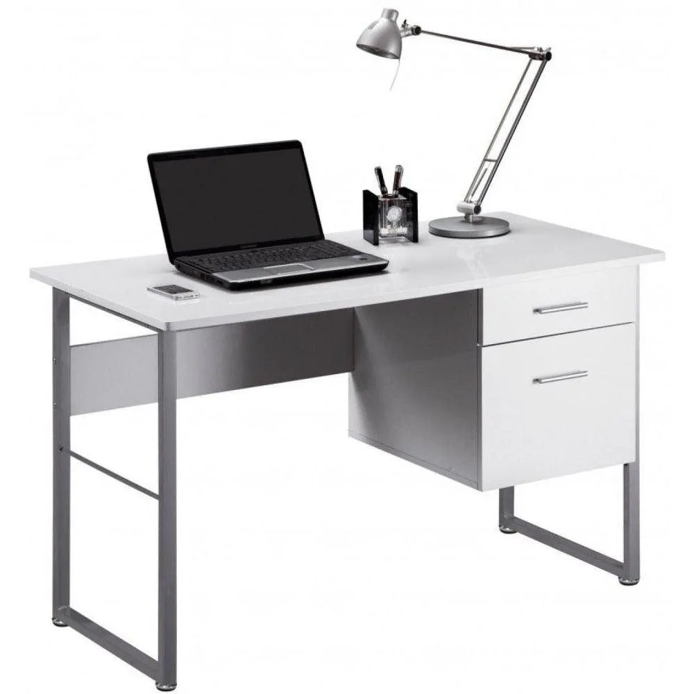 Alphason Cabrini Home Office Desk - White | AW22226-WH
