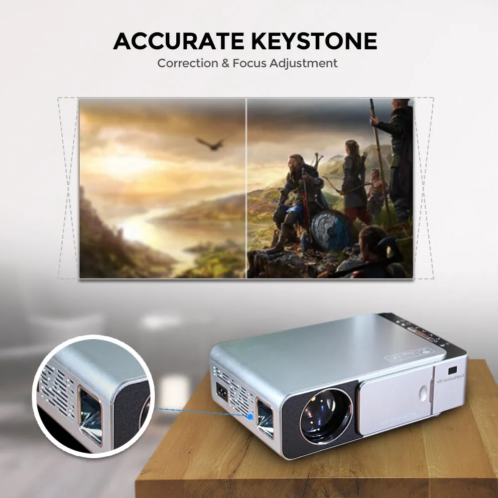 Android Projector |3500 Lumens/Screen Size upto 120 inch| Native Res 720P|Bluetooth Wifi Projectors