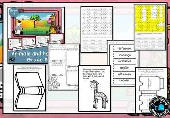 Animals and their habitats combined unit for middle primary (BUNDLE)
