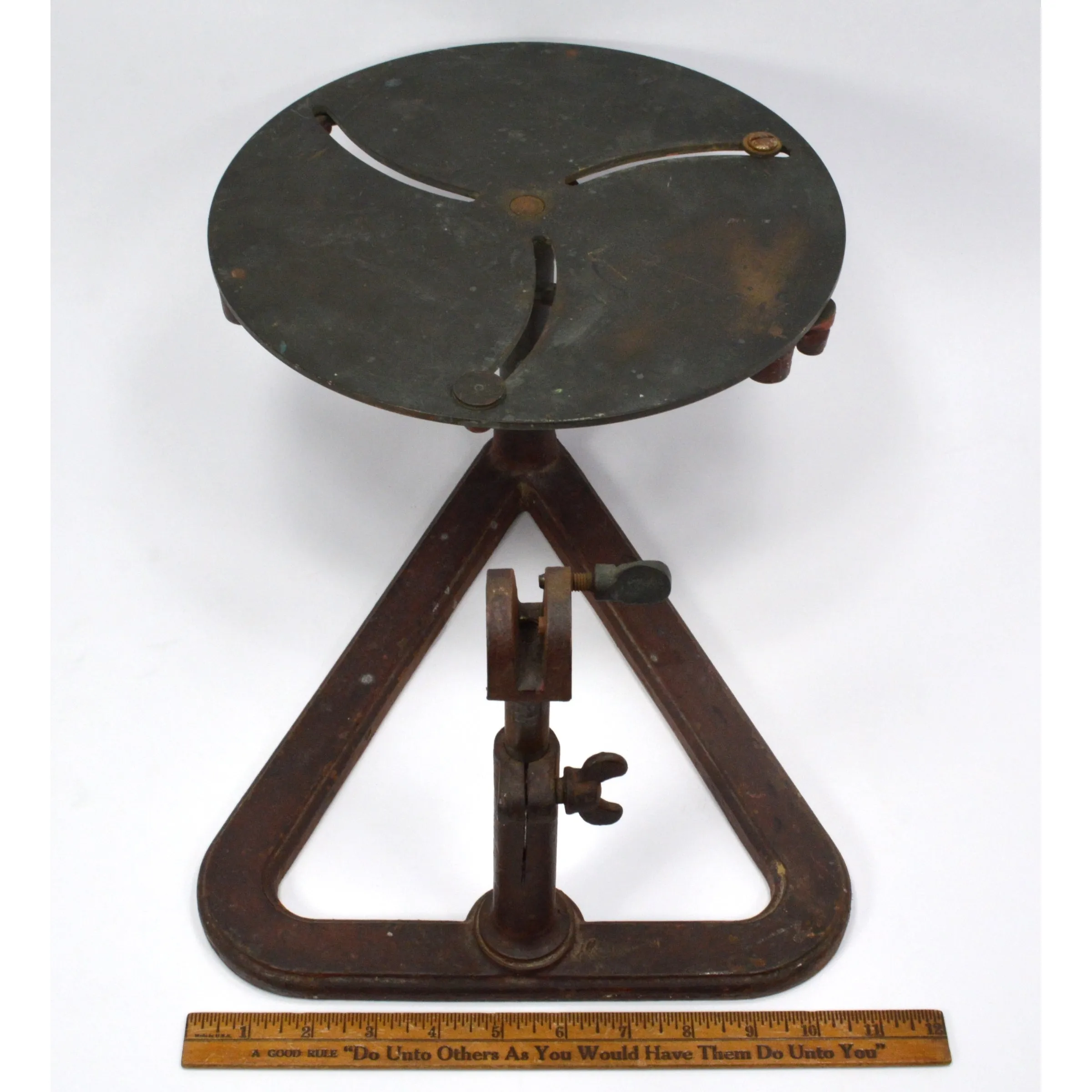 Antique CAST IRON POTTERY-POTTERS WHEEL *Parts/Repair* STEAMPUNK Industrial Tool