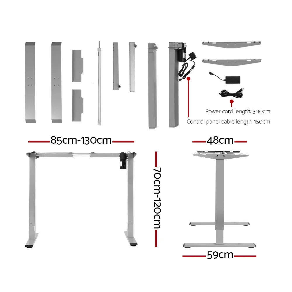 Artiss Standing Desk Motorised 140cm Black