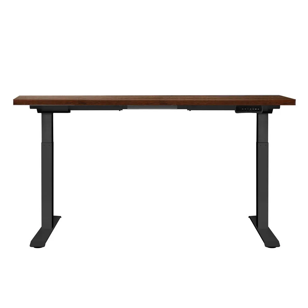 Artiss Standing Desk Motorised Dual Motor Rustic Brwon 140cm
