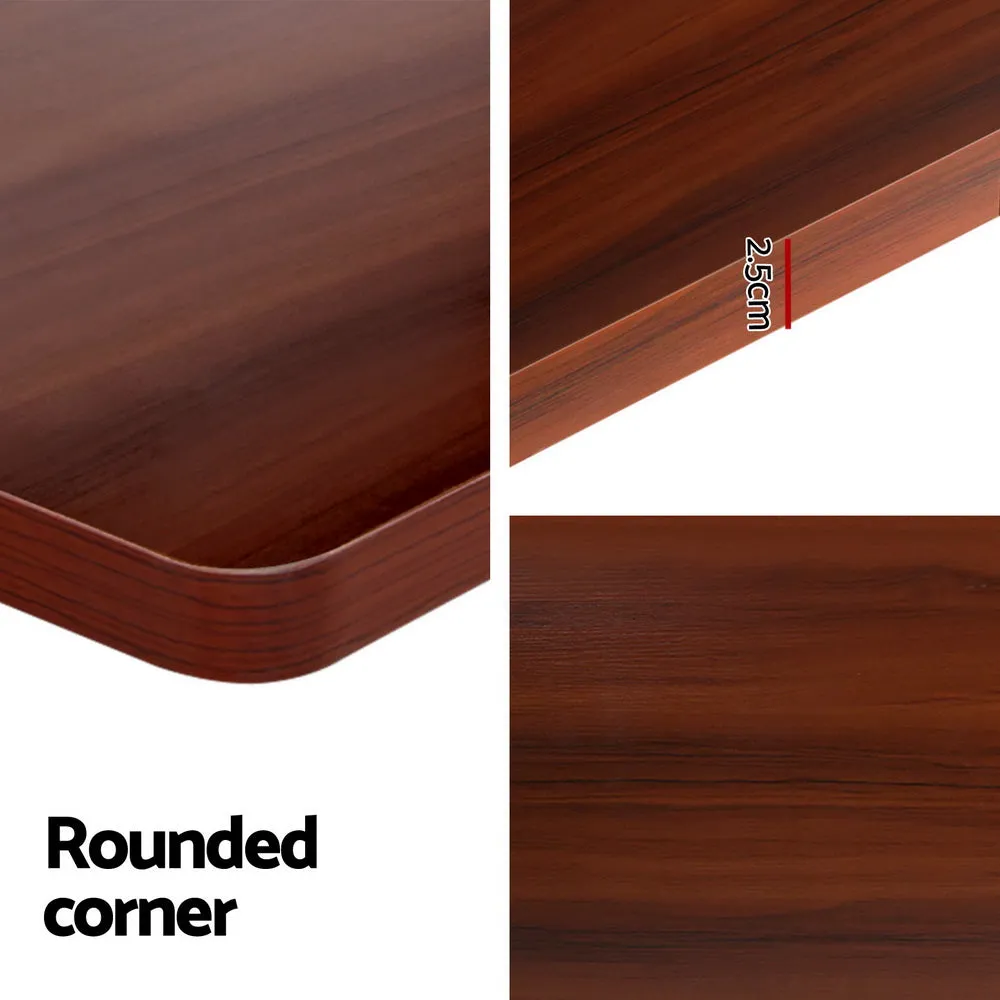 Artiss Standing Desk Motorised Dual Motor Walnut 120cm