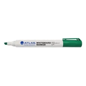Atlas Bullet Whiteboard Marker Chisel Tip Pack Green