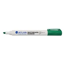 Atlas Bullet Whiteboard Marker Chisel Tip Pack Green