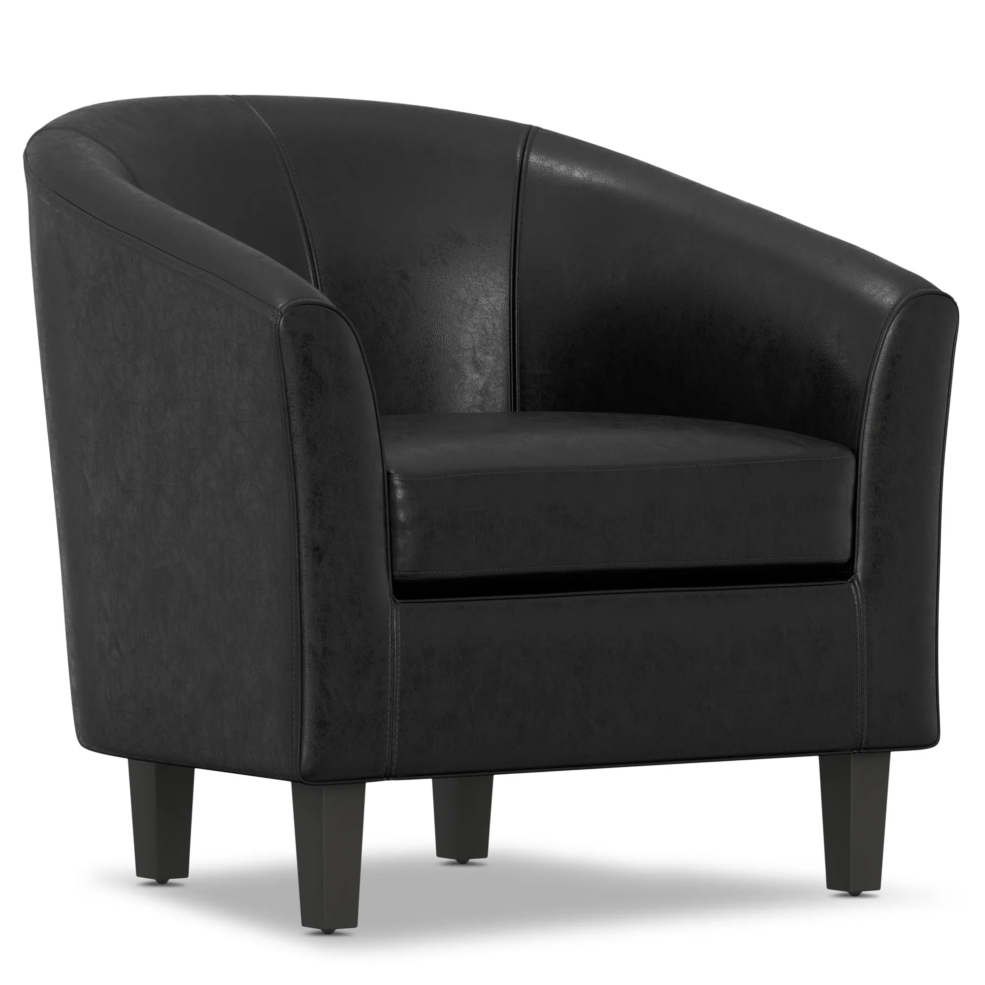 Austin Accent Chair in Distressed Vegan Leather
