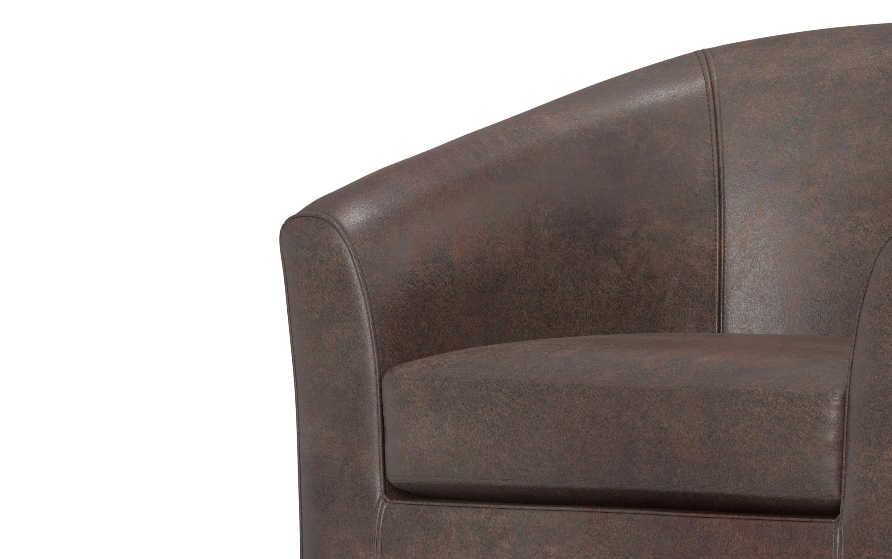 Austin Accent Chair in Distressed Vegan Leather