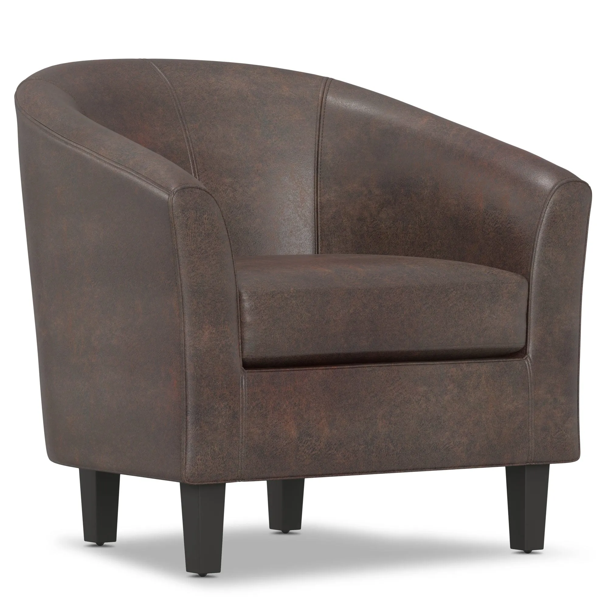 Austin Accent Chair in Distressed Vegan Leather