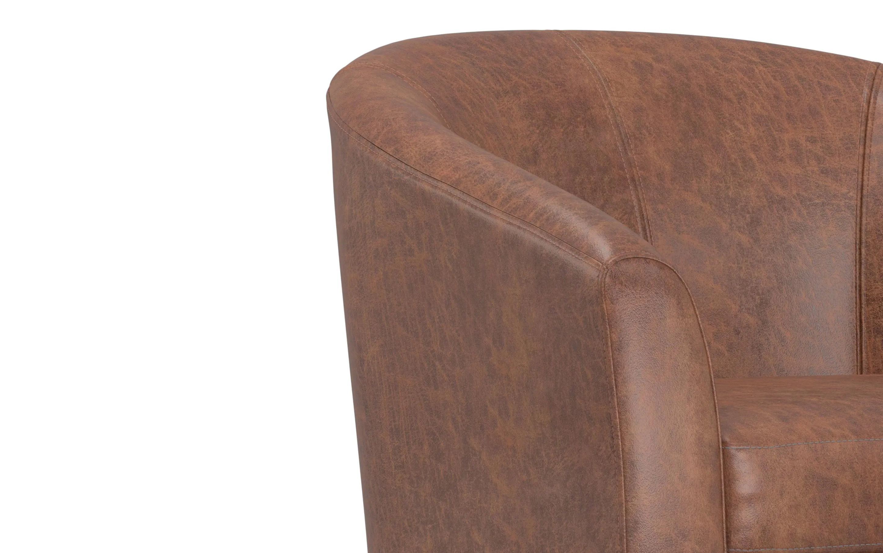 Austin Accent Chair in Distressed Vegan Leather