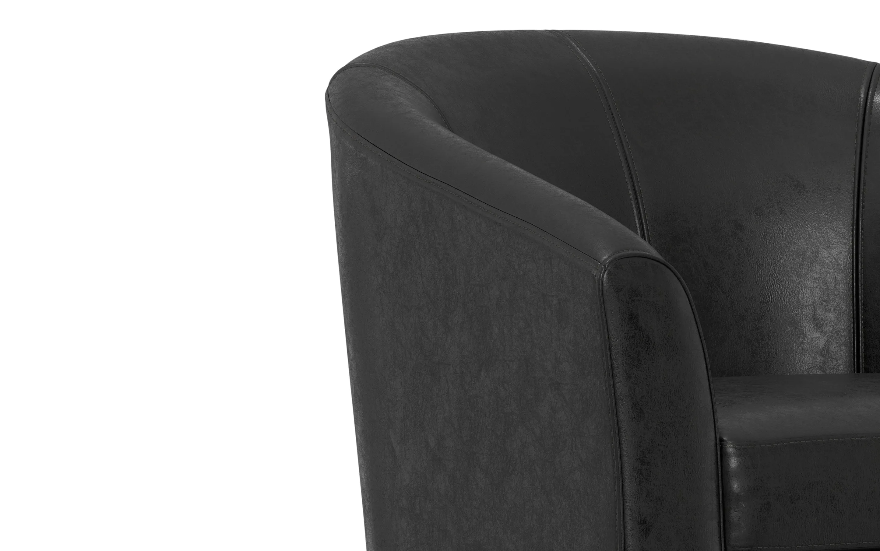 Austin Accent Chair in Distressed Vegan Leather