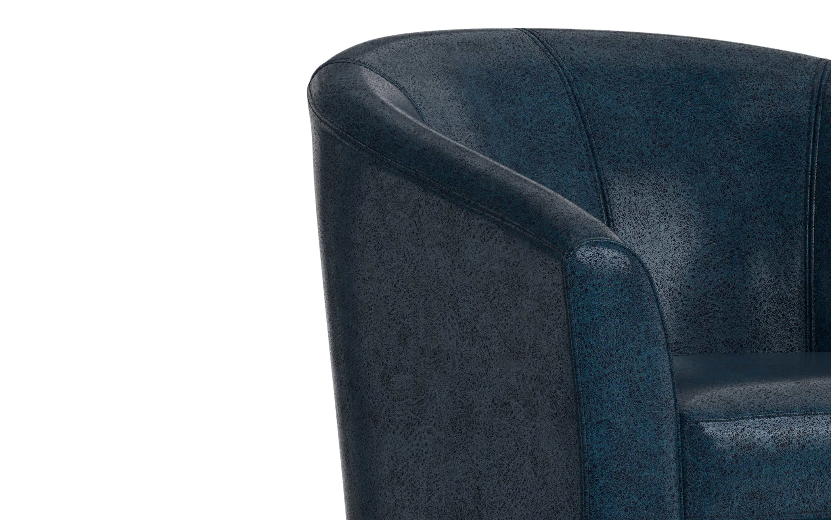 Austin Accent Chair in Distressed Vegan Leather