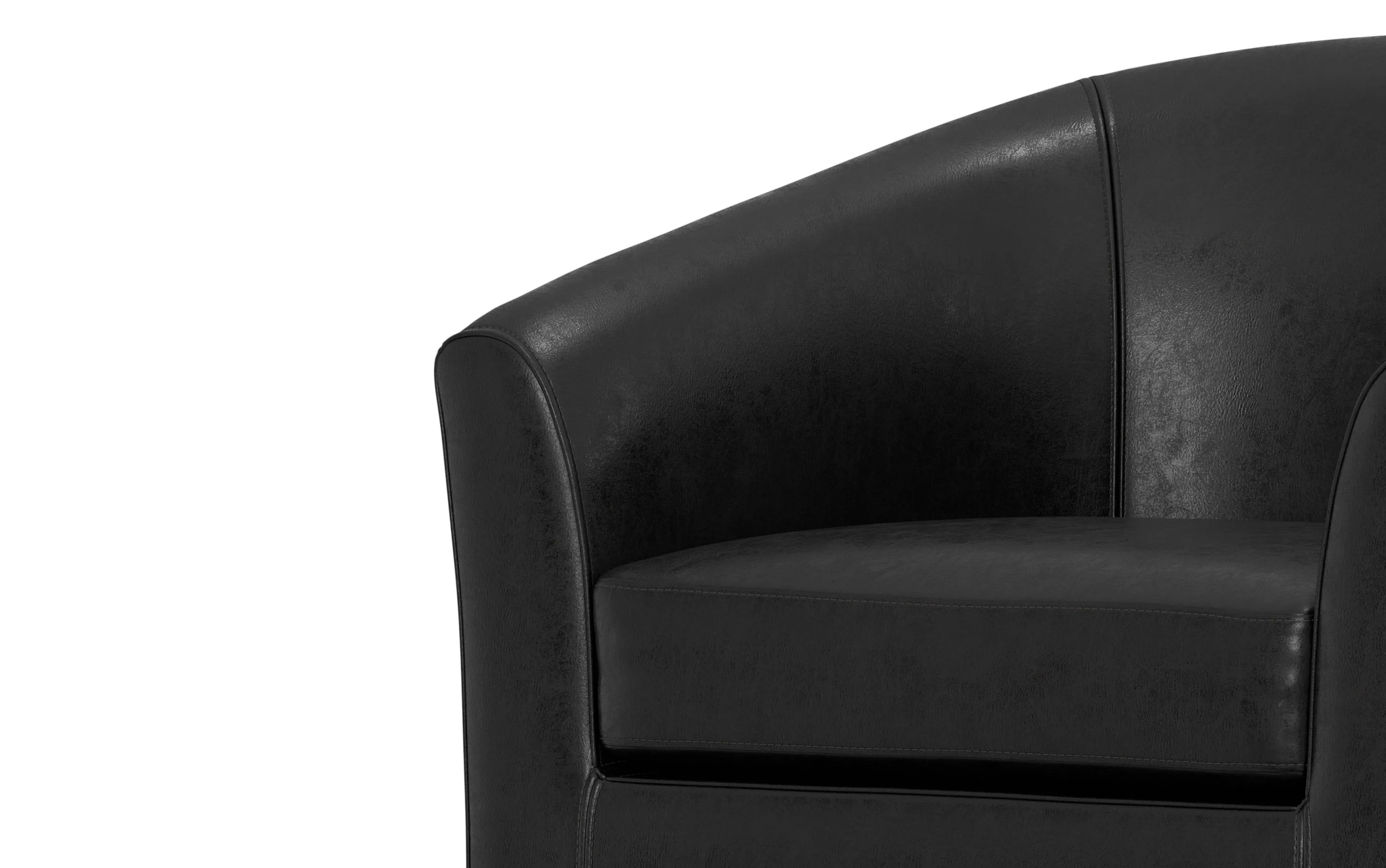 Austin Accent Chair in Distressed Vegan Leather