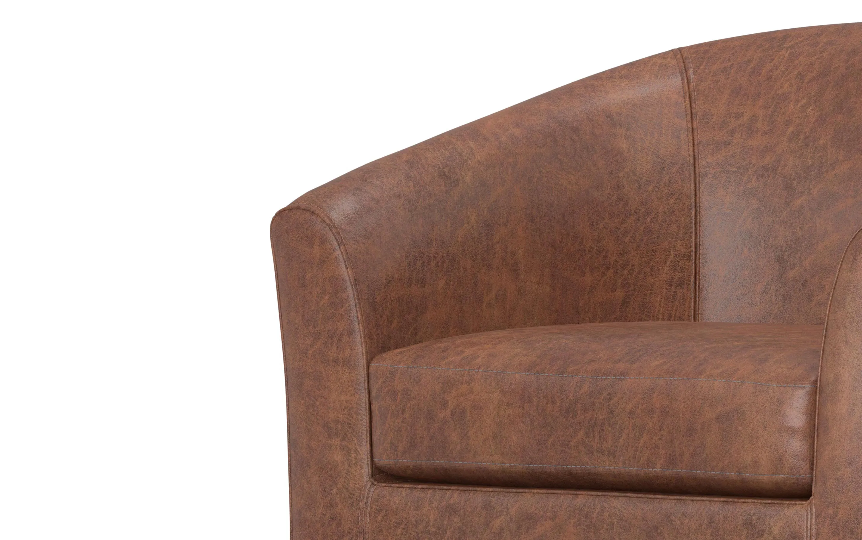 Austin Accent Chair in Distressed Vegan Leather