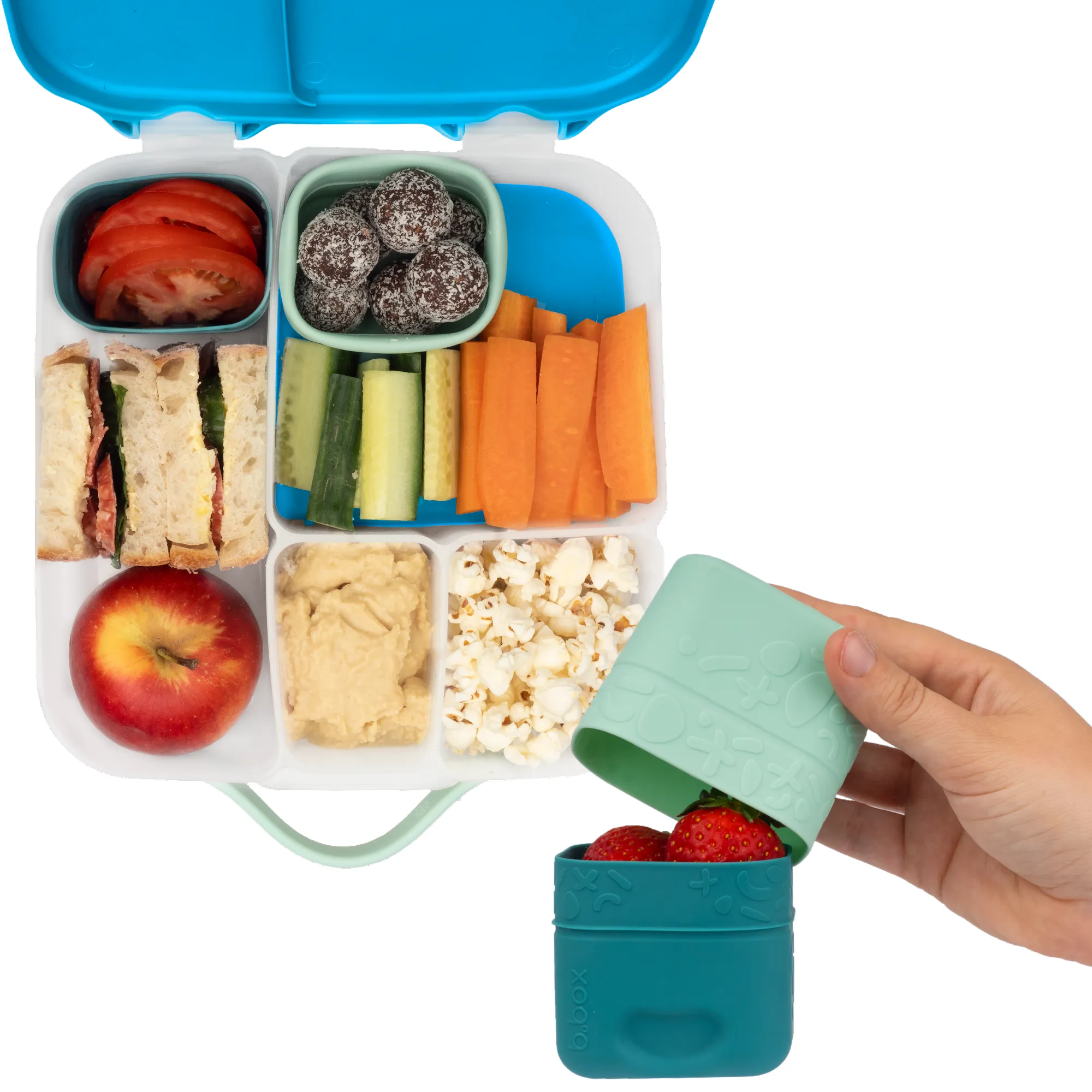 b.box Silicone Snack Cups - Forest