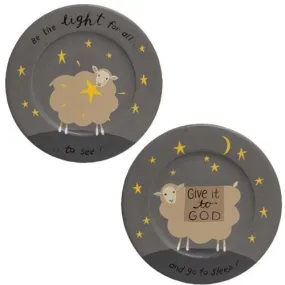 *Be The Light Sheep Plate 2 Asstd. (Pack of 2)