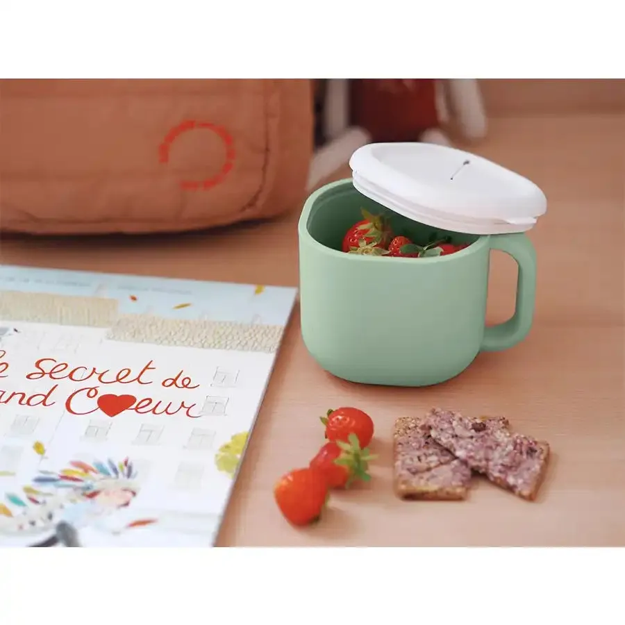 Beaba Pick 'N' Snack Silicone Snack Cup (Sage Green)
