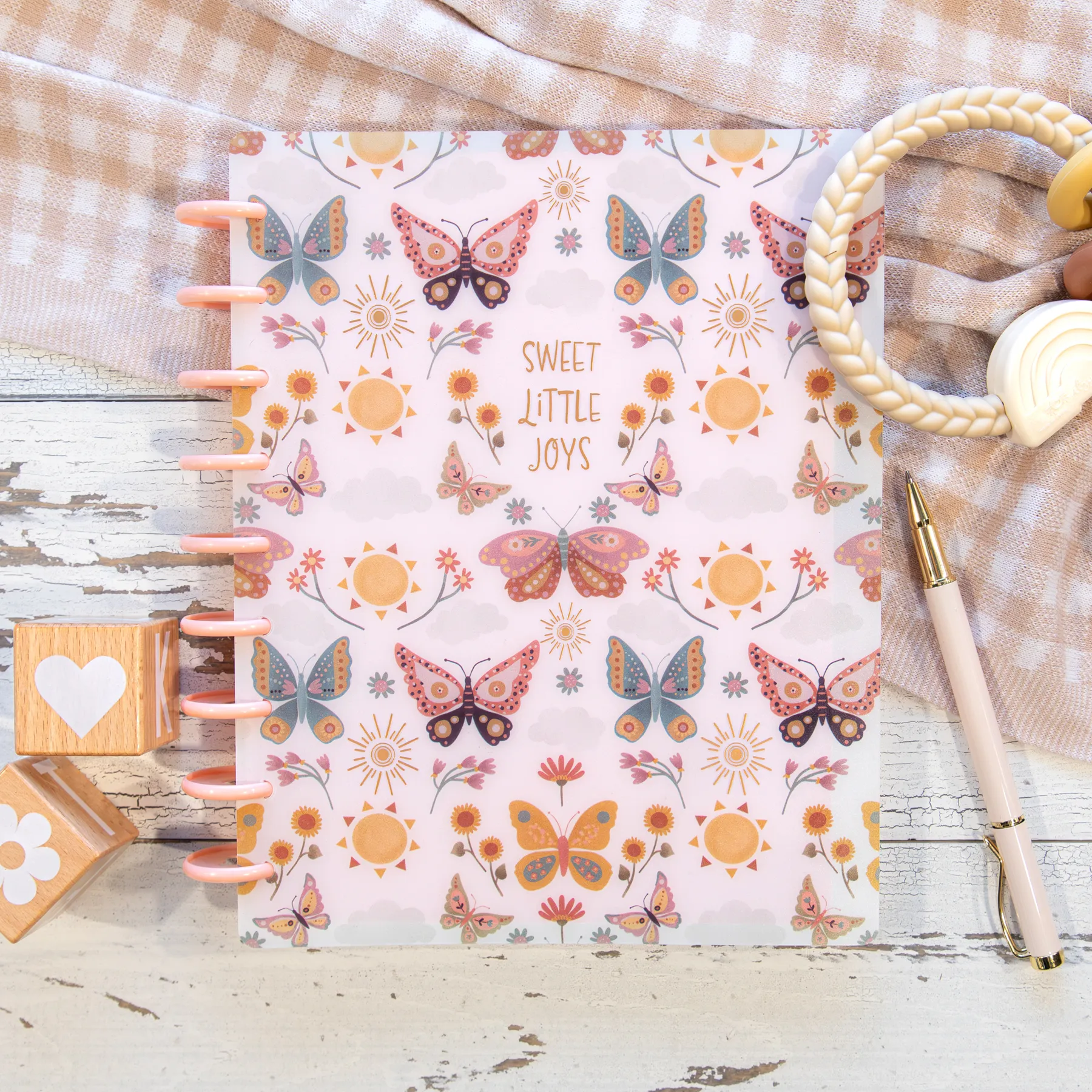 Beloved Butterflies Baby - Classic Happy Memory Keeping Photo Journal - 80 Sheets