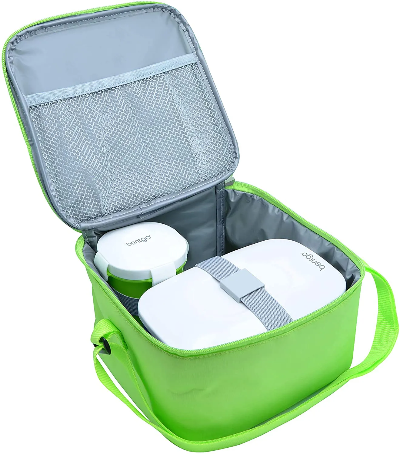 Bentgo Classic Bag (Purple) - Insulated Lunch Bag Keeps Food Cold On the Go - Fits the Bentgo Classic Lunch Box, Bentgo Cup, Bentgo Sauce Dippers and an Ice Pack - Works With Other Food Storage Boxes