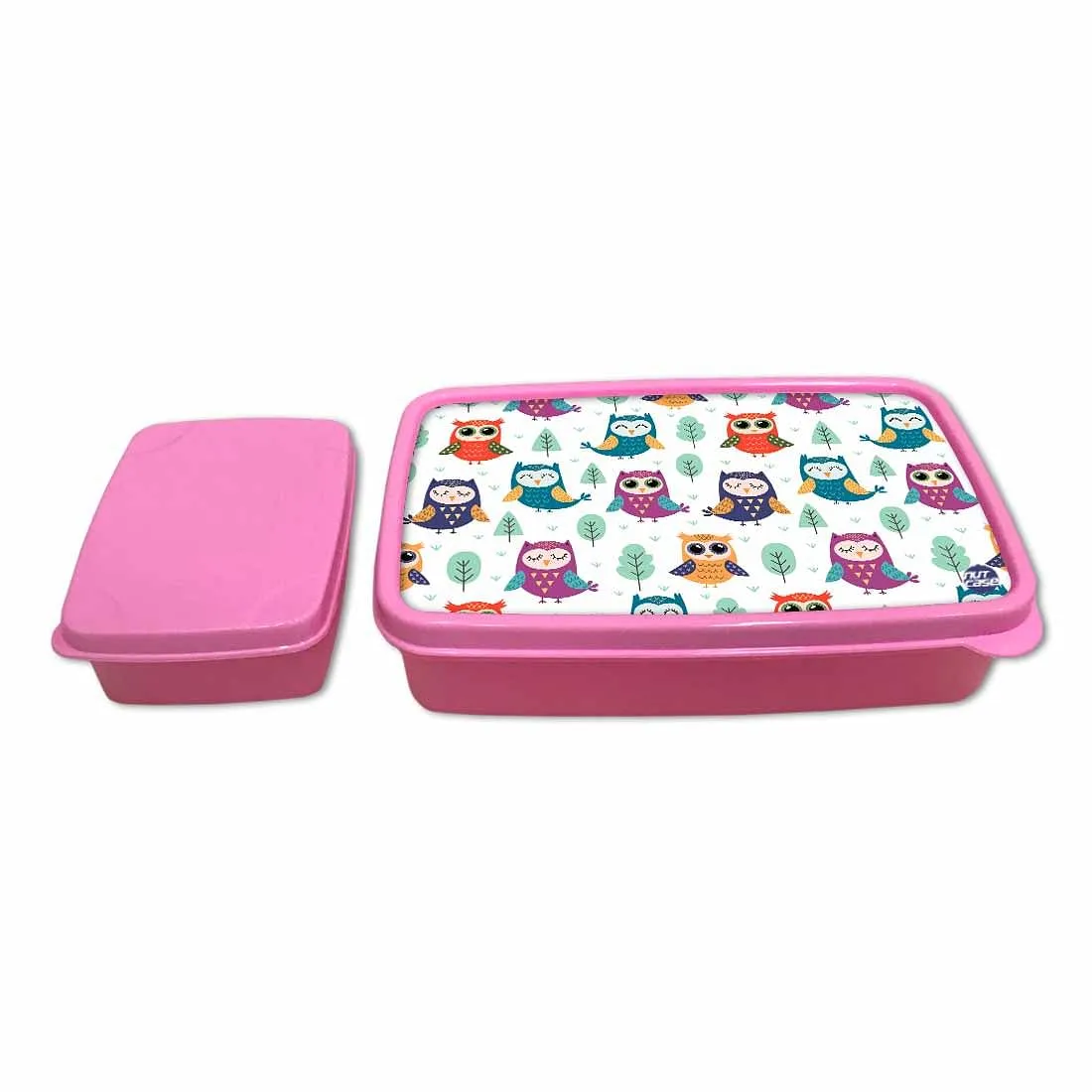 Best Lunch Containers for Girls School Snacks Serving Box - Owl