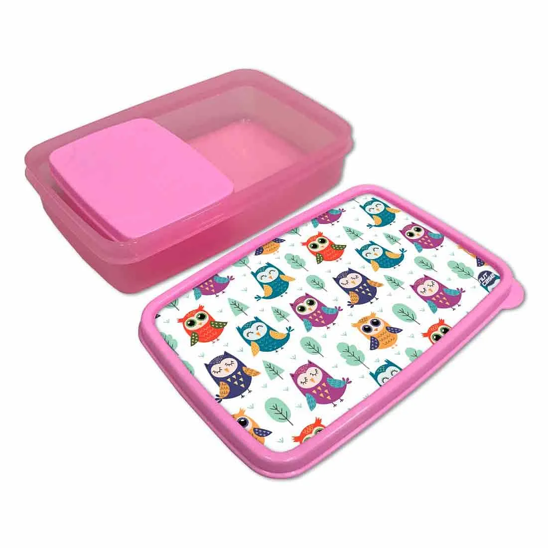 Best Lunch Containers for Girls School Snacks Serving Box - Owl