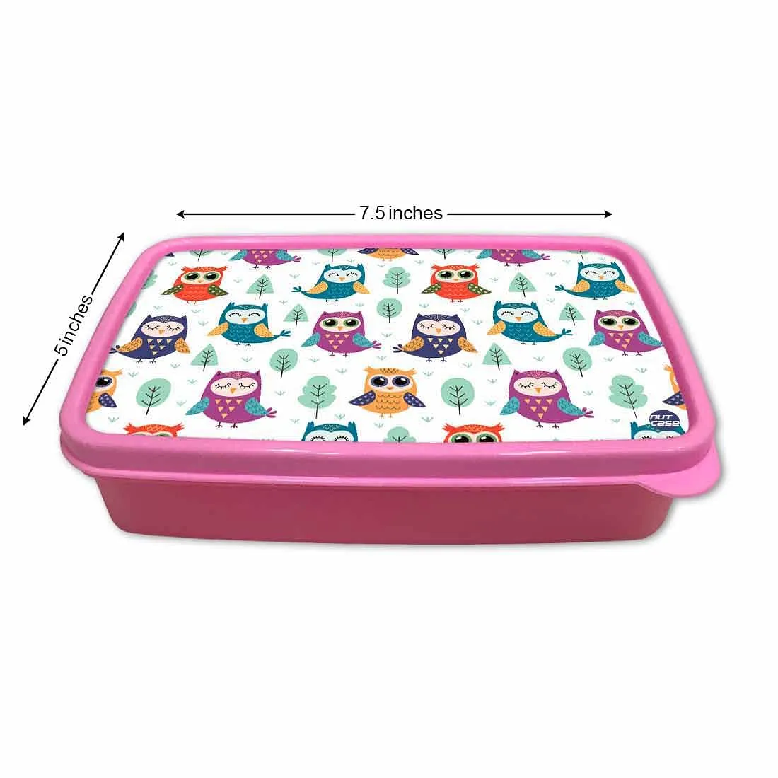 Best Lunch Containers for Girls School Snacks Serving Box - Owl