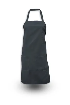 Black Bib Apron (3 Pockets)