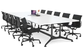 Boardroom Table Premium Indented Black Legs Blackjack [3600L x 1500W]