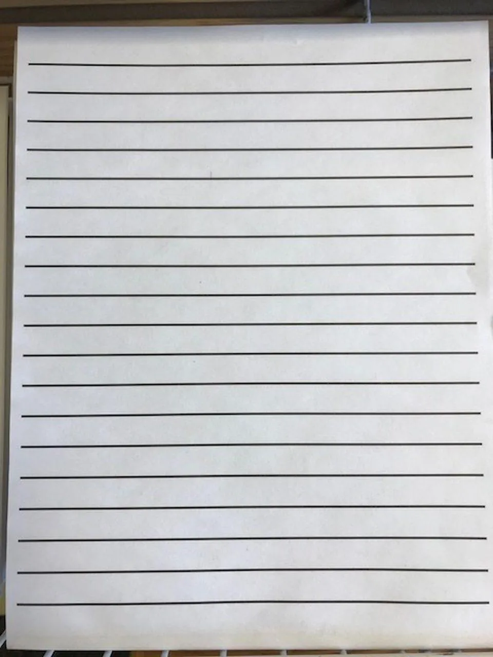 Bold line writing paper 1/2" apart