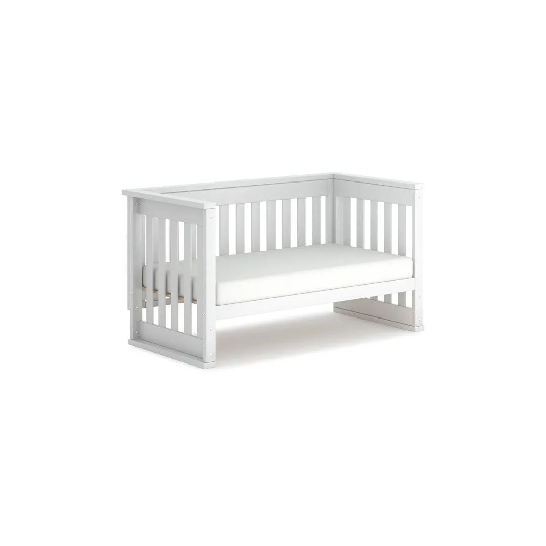 Boori Eton Convertible 2 Piece Nursery Set - White