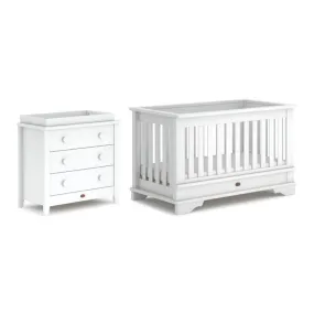 Boori Eton Convertible 2 Piece Nursery Set - White