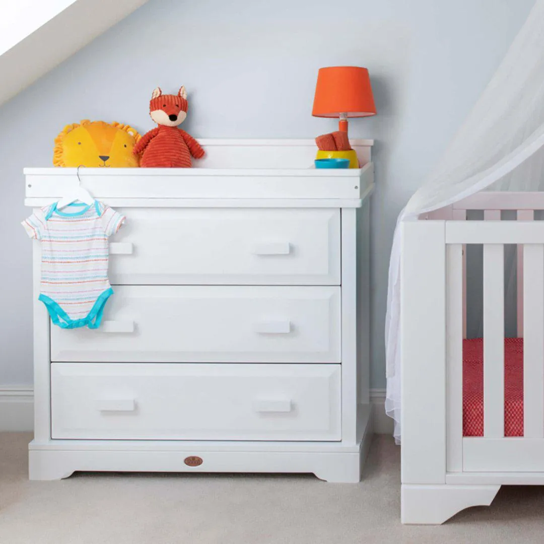 Boori Eton Convertible 2 Piece Nursery Set - White