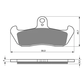 BRAKE PADS GOLDFREN OFFROAD RACING GF006 - K5 ( PR113 )