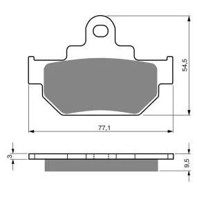 BRAKE PADS GOLDFREN OFFROAD RACING GF046 - K5 ( PR106 )