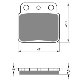 BRAKE PADS GOLDFREN OFFROAD RACING GF092 - K5 ( PR103 )