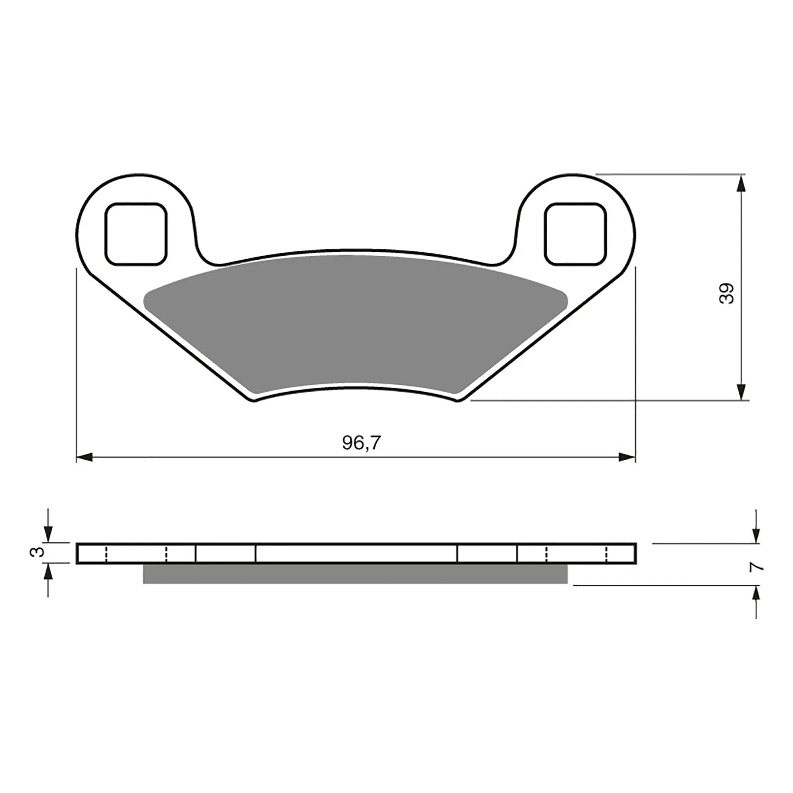 BRAKE PADS GOLDFREN OFFROAD RACING GF162 - K5 ( PR159 )