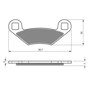 BRAKE PADS GOLDFREN OFFROAD RACING GF162 - K5 ( PR159 )